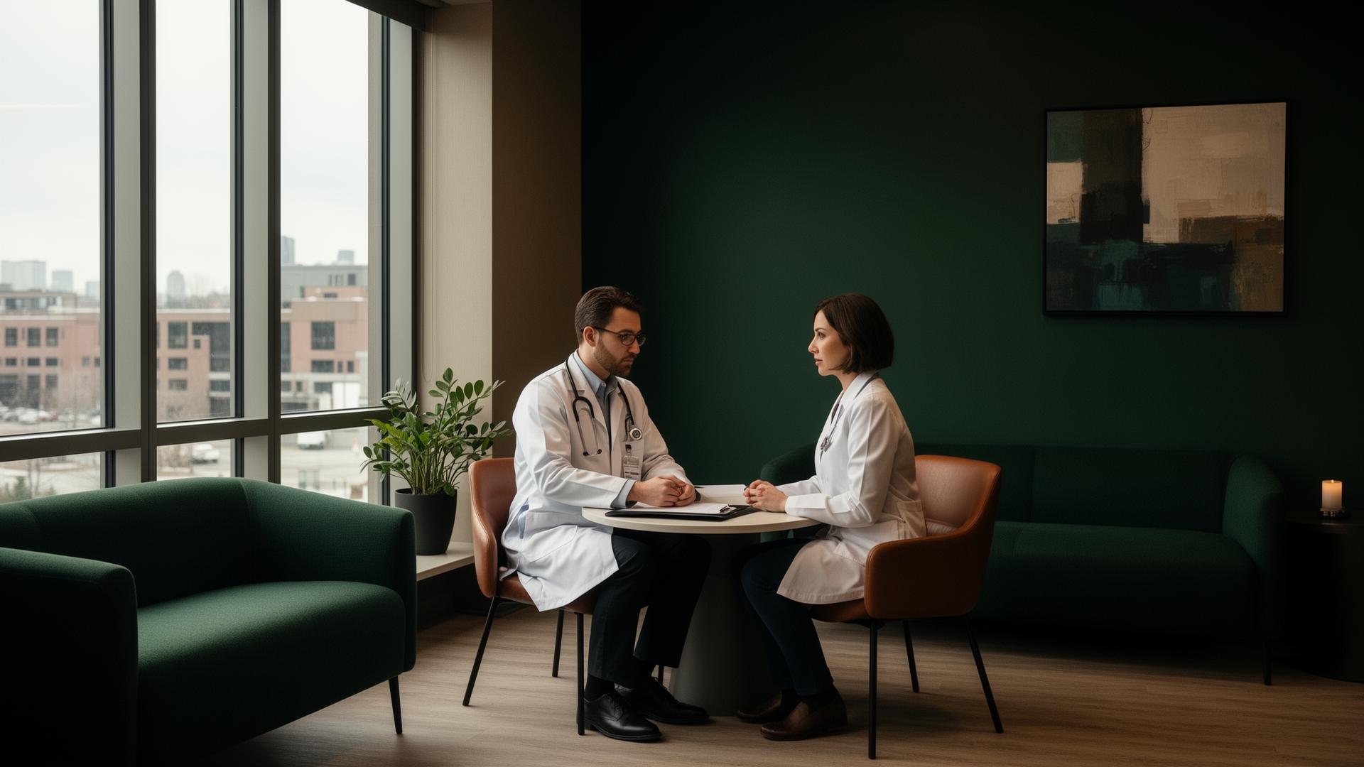 Modern Canadian medical clinic interior